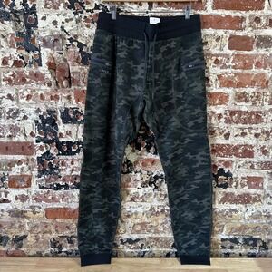 Bylt Pants Men's Large green Camo Elite + Jogger Zip Pockets Elastic Waist Gym